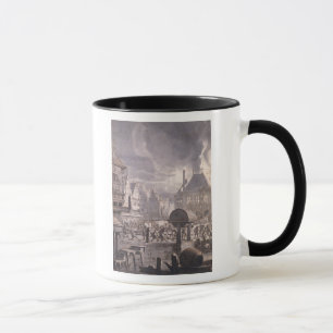 Mug Le feu à vieux hôtel de ville à Amsterdam