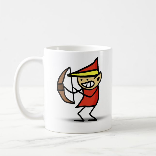 Mug Le feu Elf de griffonnage du magicien 101 (Gauche)