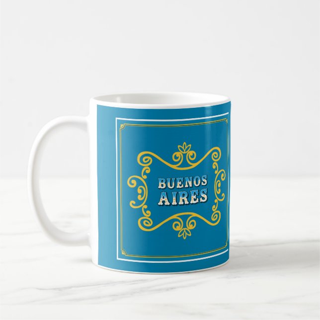 Mug Le film de Buenos Aires Fileteado Porteño inspiré (Gauche)