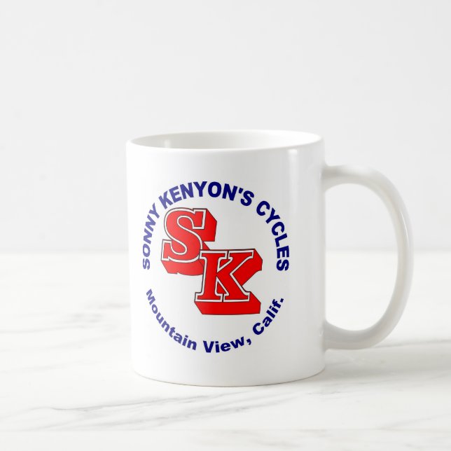 Mug Le fiston Kenyon fait un cycle le logo (Droite)