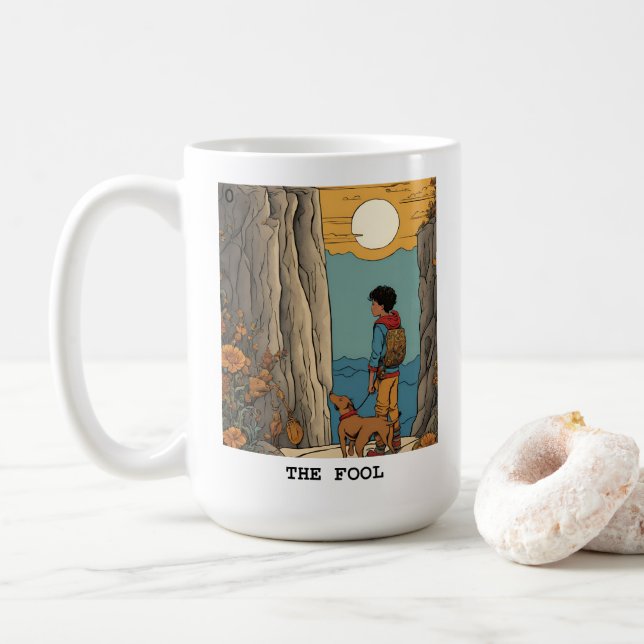 MUG LE FOOL - CARTE TAROT (Avec donut)