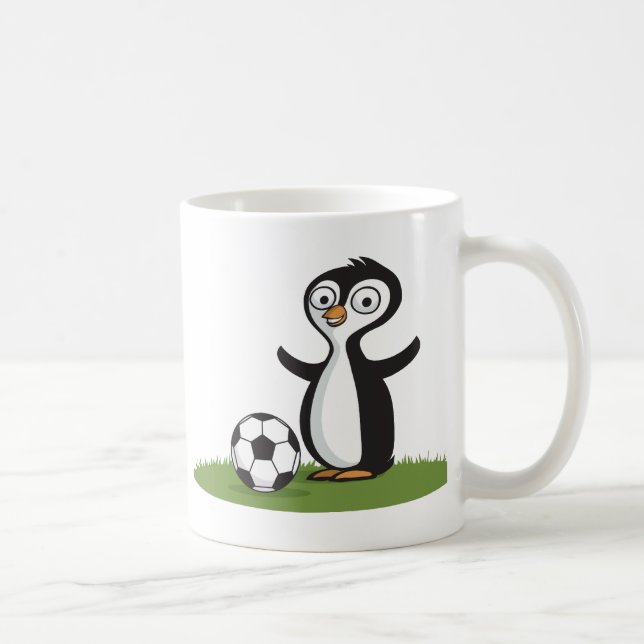 Mug Le football de Penquin (Droite)