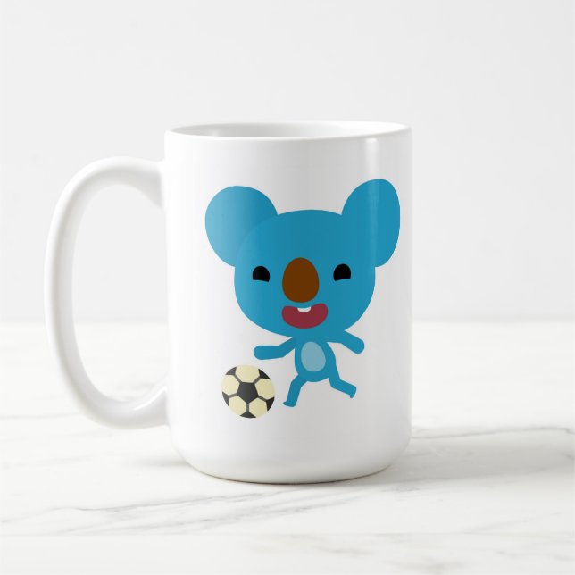 Mug Le football de Qkids Koby/tasse de diamant (Gauche)
