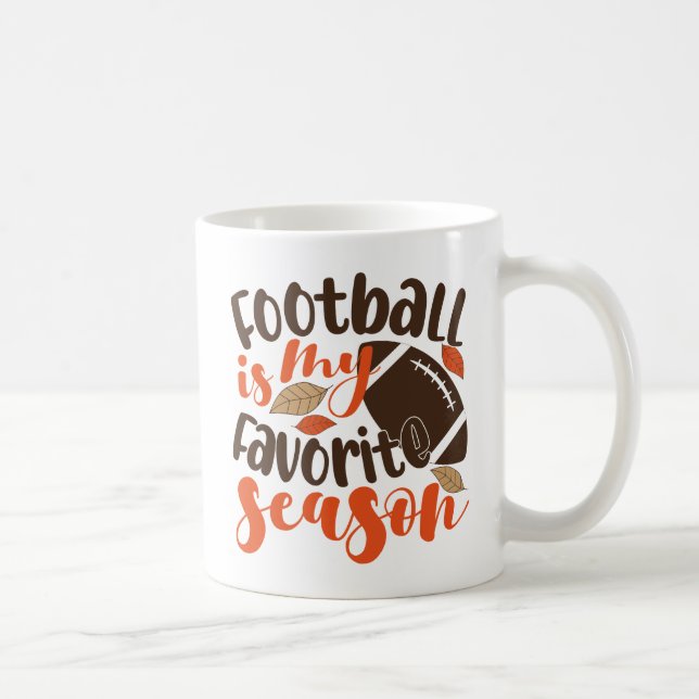 Mug Le football est ma saison préférée (Droite)