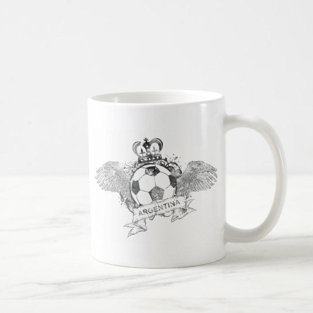 Mug Le football vintage de l'Argentine (Droite)