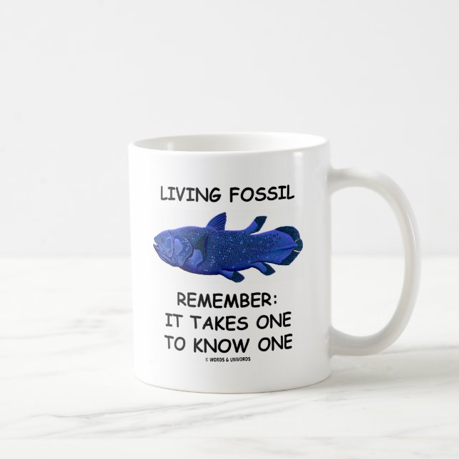 Mug Le fossile vivant se rappellent : Il prend un pour (Droite)