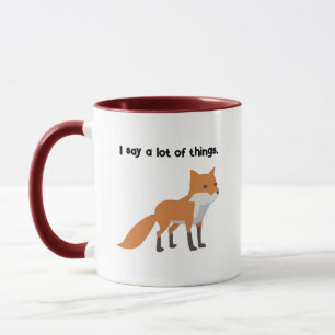 Mug Le Fox Dit... Drôle Conception Cartoon Mème Intern