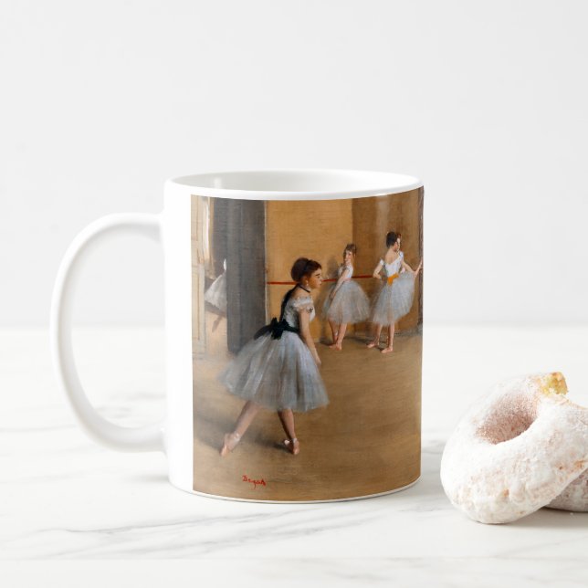 Mug Le foyer de danse à l'Opéra par Edgar Degas (Avec donut)