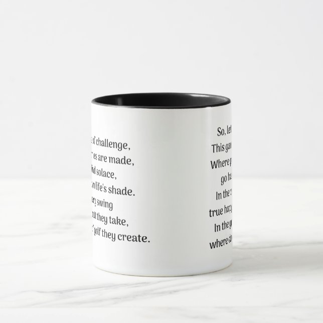 Mug Le frisson du golfeur (Centre)