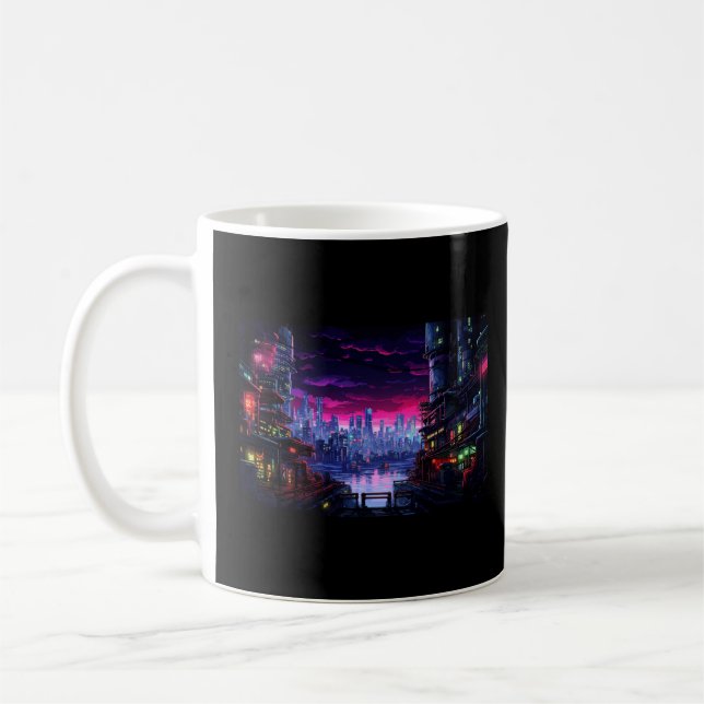 Mug Le front de mer de Cyberpunk City (Gauche)