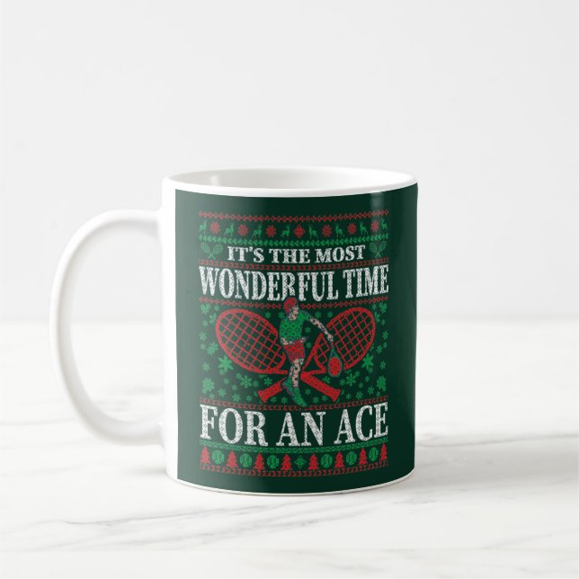 MUG LE FUNNY CHRISTMAS TENNIS CITE UN PEU PLUS DOUX (Gauche)
