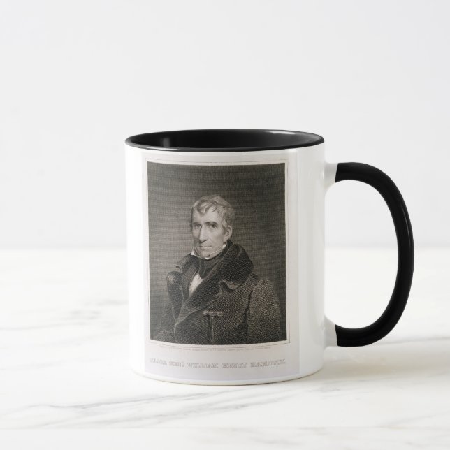 Mug Le Général principal William Henry Harrison, gravé (Droite)