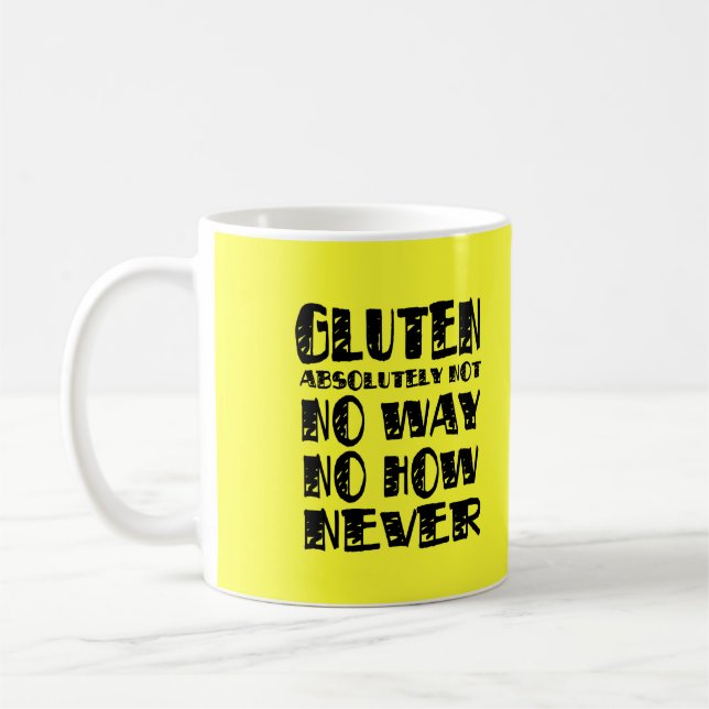 Mug Le gluten ne libèrent aucune manière aucune (Gauche)
