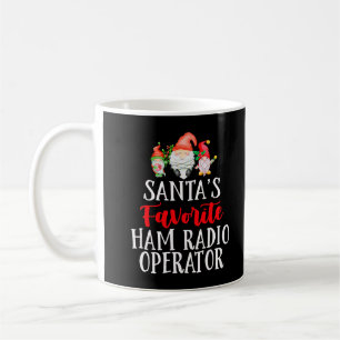 Mug Le gnome de Noël opérateur radio amateur préféré d