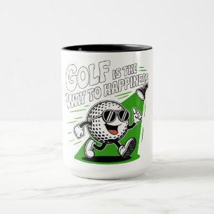 Mug Le golf est la voie vers le bonheur