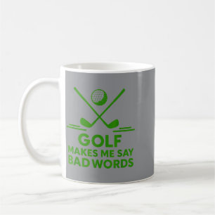 Mug Le golf fait dire des gros mots humour drôle juron