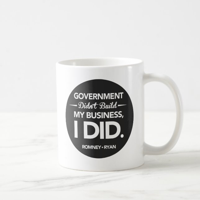Mug Le gouvernement n'a pas construit mon bouton de (Droite)