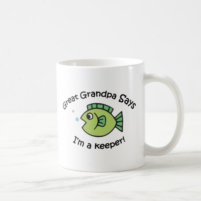 Mug Le grand grand-papa dit que je suis un gardien (Droite)