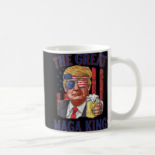 Mug Le Grand Maga King amusant Trump Beer US Drapeau U