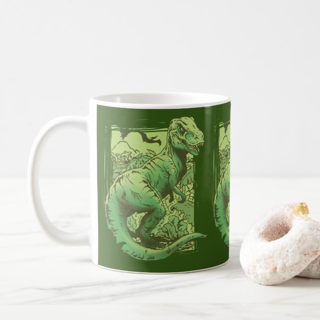 Mug Le grand roi T-Rex (Avec donut)