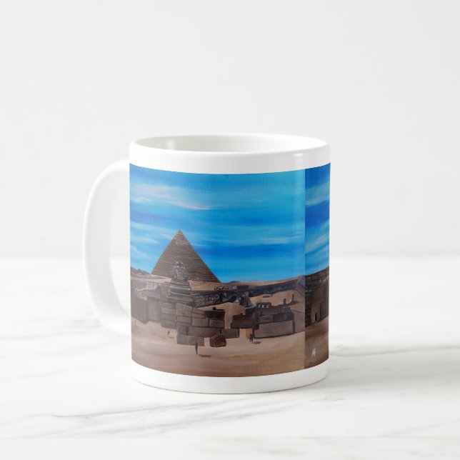 Mug Le Grand Sphinx et la Pyramide de Khafre (Devant gauche)