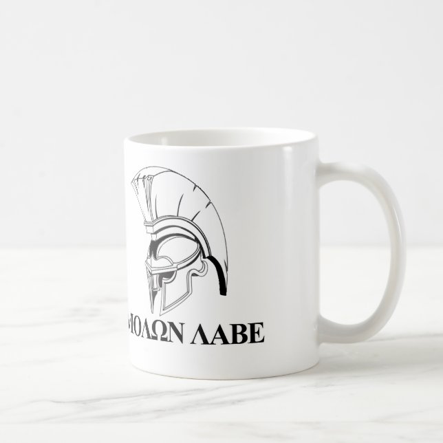 Mug Le Grec spartiate viennent lui obtenir Molon Labe (Droite)