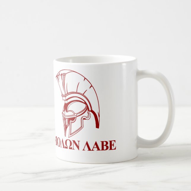 Mug Le Grec spartiate viennent lui prendre Molon Labe (Droite)