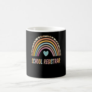 Mug Le Greffier De L'École Rainbow Leopard Retourne À 
