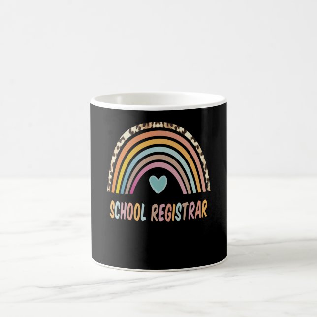 Mug Le Greffier De L'École Rainbow Leopard Retourne À  (Centre)