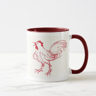 Mug Le griffonnage de coque font à l'aube