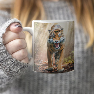 Mug Le grillage du tigre dans la jungle