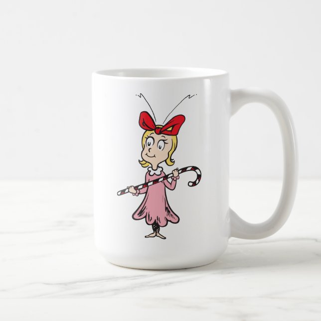 Mug Le Grinch | Cindy-Lou Qui - Tenir un Sucre de cann (Droite)