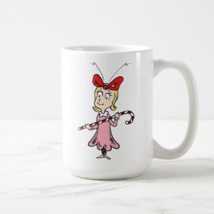 Mug Le Grinch   Cindy-Lou Who - Tenant un bâton de bon