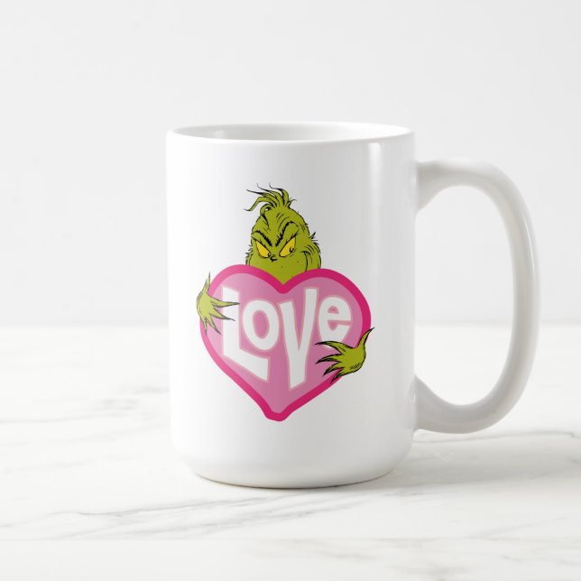 Mug Le Grinch | Cœur Rose Amour (Droite)