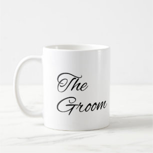 Mug Le Groom Elegant Noir Script Ecriture Mariage Cof