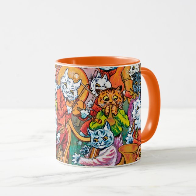 Mug Le groupe joue, Louis Wain (Devant droit)