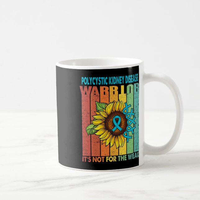 Mug Le guerrier de la maladie du rein polykystique (Droite)