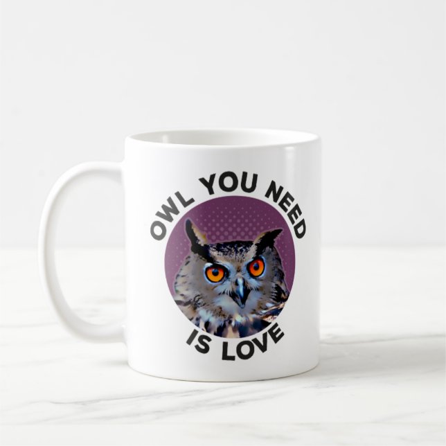 Mug Le hibou dont tu as besoin est l'amour (Gauche)