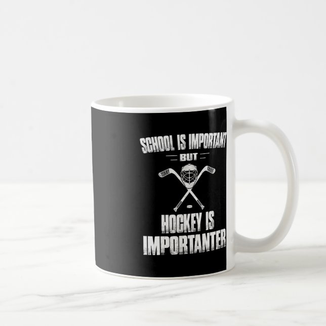 Mug Le hockey amusant est un cadeau important pour les (Droite)