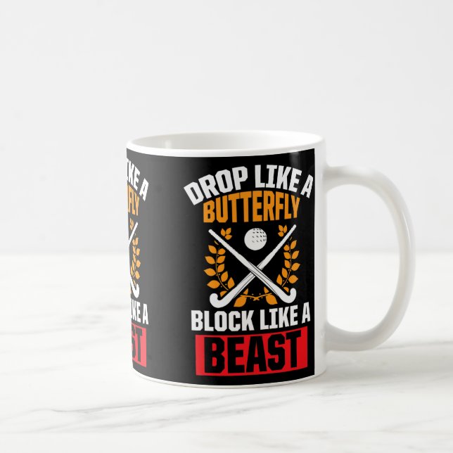 Mug Le Hockey De Champ Déroule Comme Un Bloc De Papill (Droite)