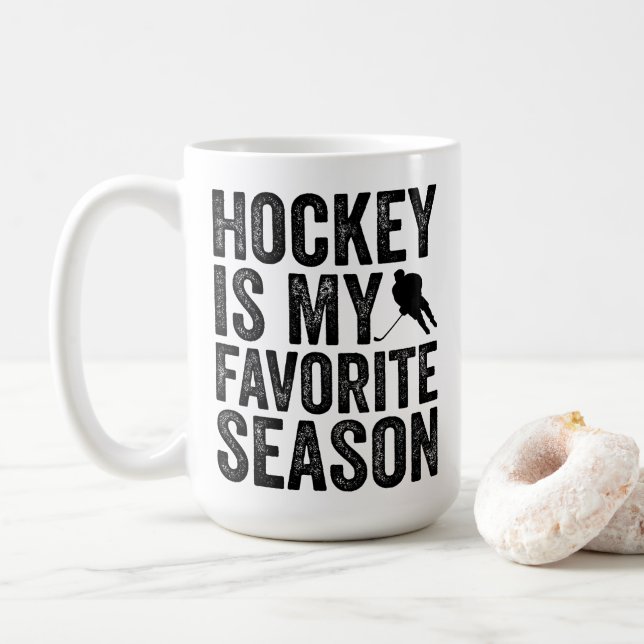 Mug Le hockey est ma saison préférée (Avec donut)