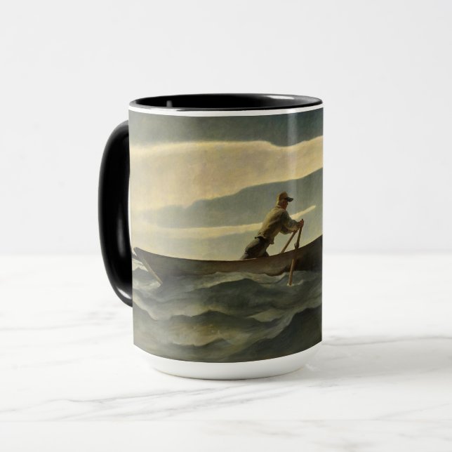 Mug Le Homard, Le Doryman par N. C. Wyeth (Devant gauche)