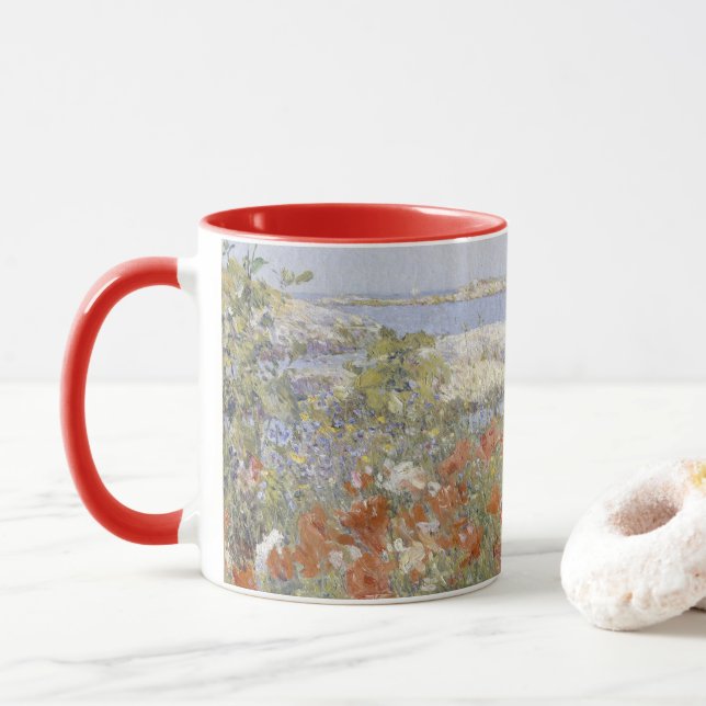 Mug Le Jardin de Celia Thaxter par Frederick Childe Ha (Avec donut)
