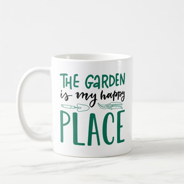 Mug Le Jardin Est Mon Endroit Heureux (Gauche)