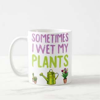 Mug Le jardinage est ma thérapie parfois je mouille mo