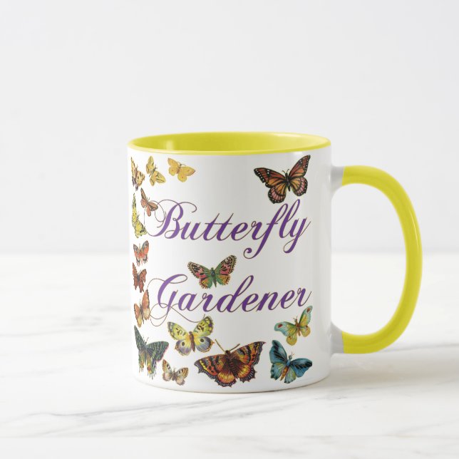 Mug Le jardinier papillon dit : (Droite)