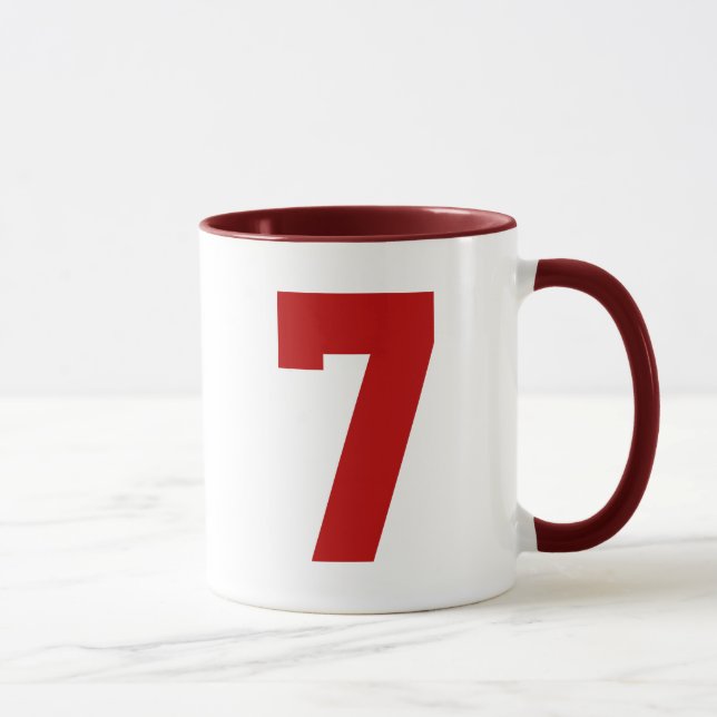 Mug Le Jersey rouge numéro 7 (Droite)