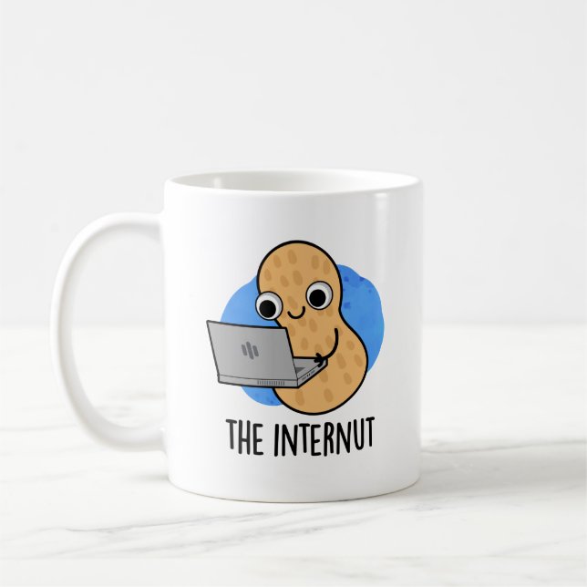 Mug Le jeu d'arachide Internet amusant Internut (Gauche)