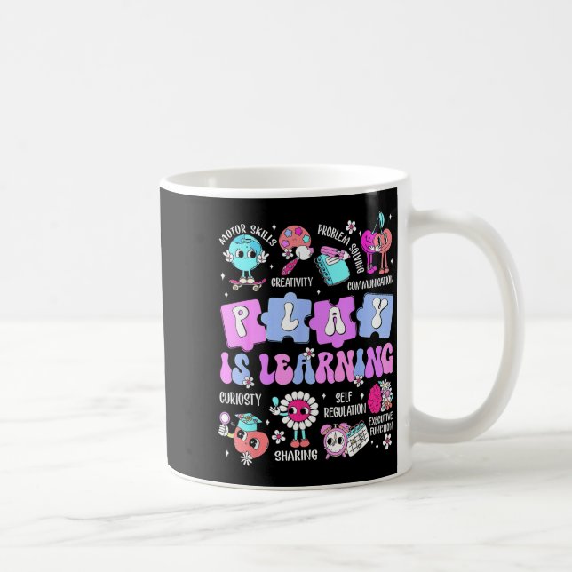 Mug Le jeu est l'apprentissage enseignant premier jour (Droite)
