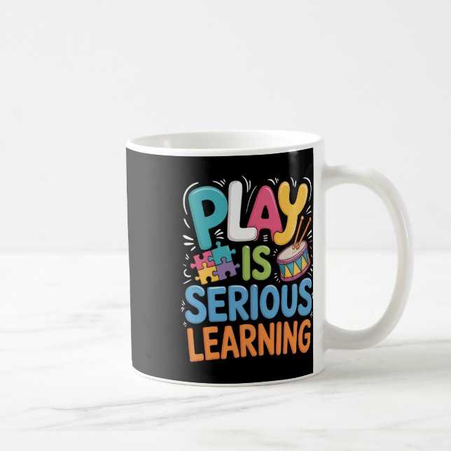 Mug Le jeu est un apprentissage sérieux - Enseignant e (Droite)